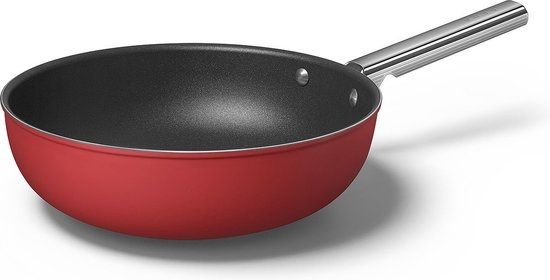 Smeg Wok 30cm 5,2L Mat Rood