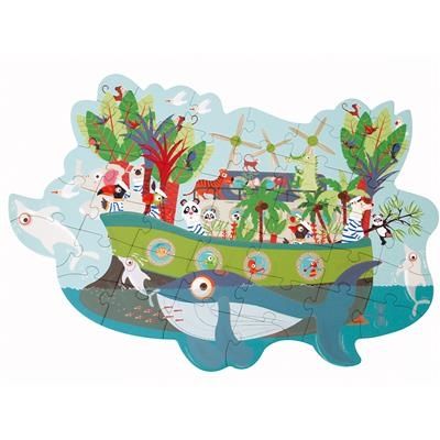 Scratch Puzzel 40pcs: CONTOUR PUZZEL/DE ARK 69,5x47,6cm