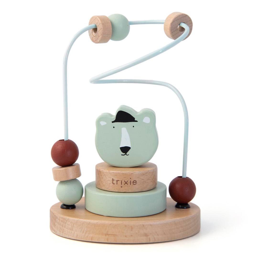 Houten kralenframe Mr. Polar Bear