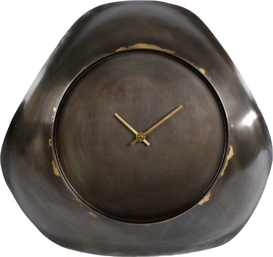 Wandklok Antigua S messing op batterij ø35 cm 