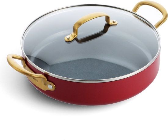Greenpan 30cm sauteerpan Barcelona Red