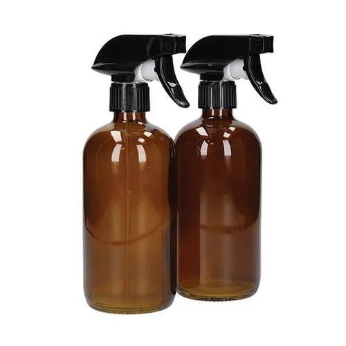 KitchenCraft Living Nostalgia Sprayflessenset, Glas, Amber 500ml
