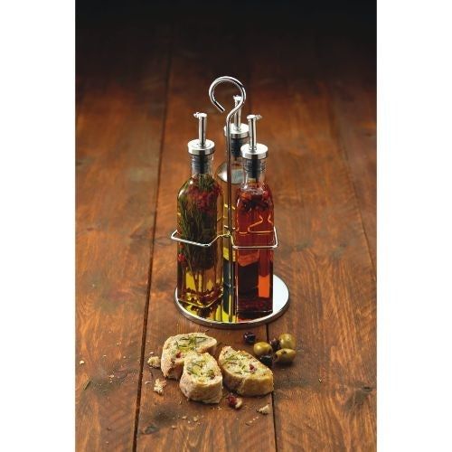 KitchenCraft Olie -en Azijn Set,m 3 Stuks, 0.27 L Glas