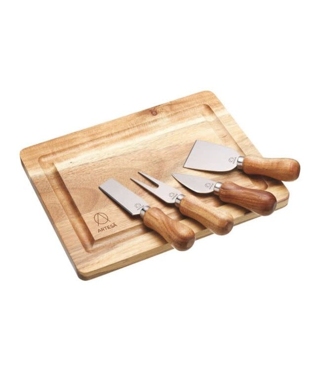 Artesà Acaciahouten Kaasplank &amp; Messenset