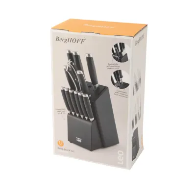 BERGHOFF LEO 13-delige messenblok Graphite