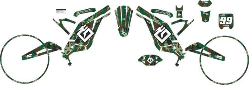 Stickerset SUR-RON LBX Deluxe Army print met wielrim