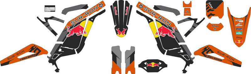 Stickerset deluxe SUR-RON LBX Redbull