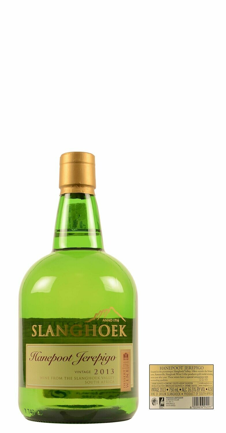 2023 Slanghoek Cellar Hanepoot Jerepigo • 0,75 Ltr. • White 2023 Slanghoek Cellar Hanepoot Jerepigo • 0,75 Ltr. • White