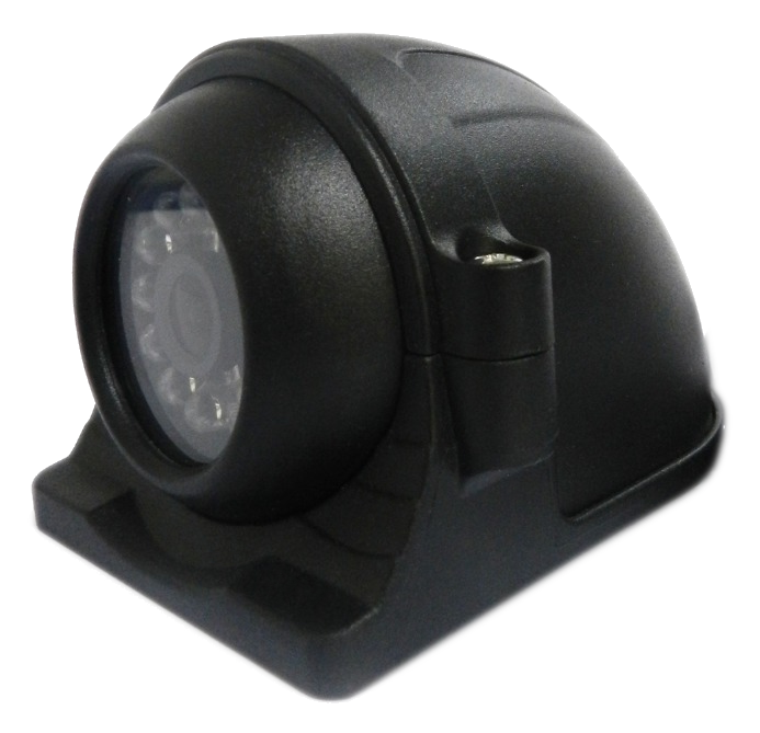 11.CVP: Heavy duty side view camera with metal bracket - nightvision, mirror view (PAL)