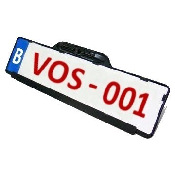 306N: CMOS Camera in License Plate Holder - Mirror View (NTSC)