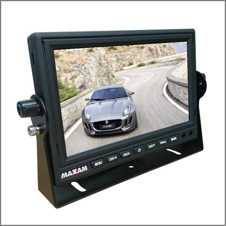 710Q: 7" 12/24 V quad view monitor - 4 camera inputs