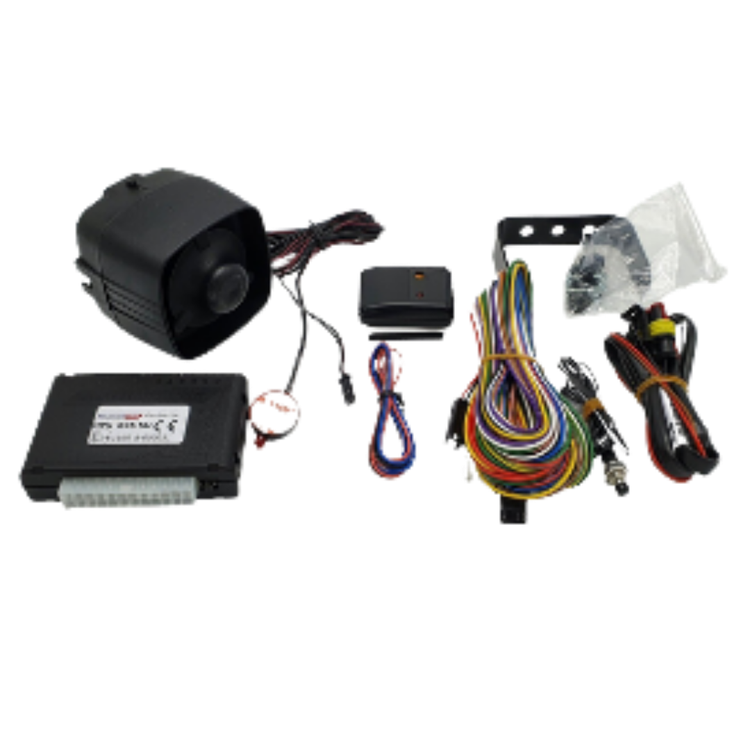 HPS878: Alarme CAN-bus HPS845R avec module hyper fréquence HPA603, sirène sans fil HPS98 et câblage universel