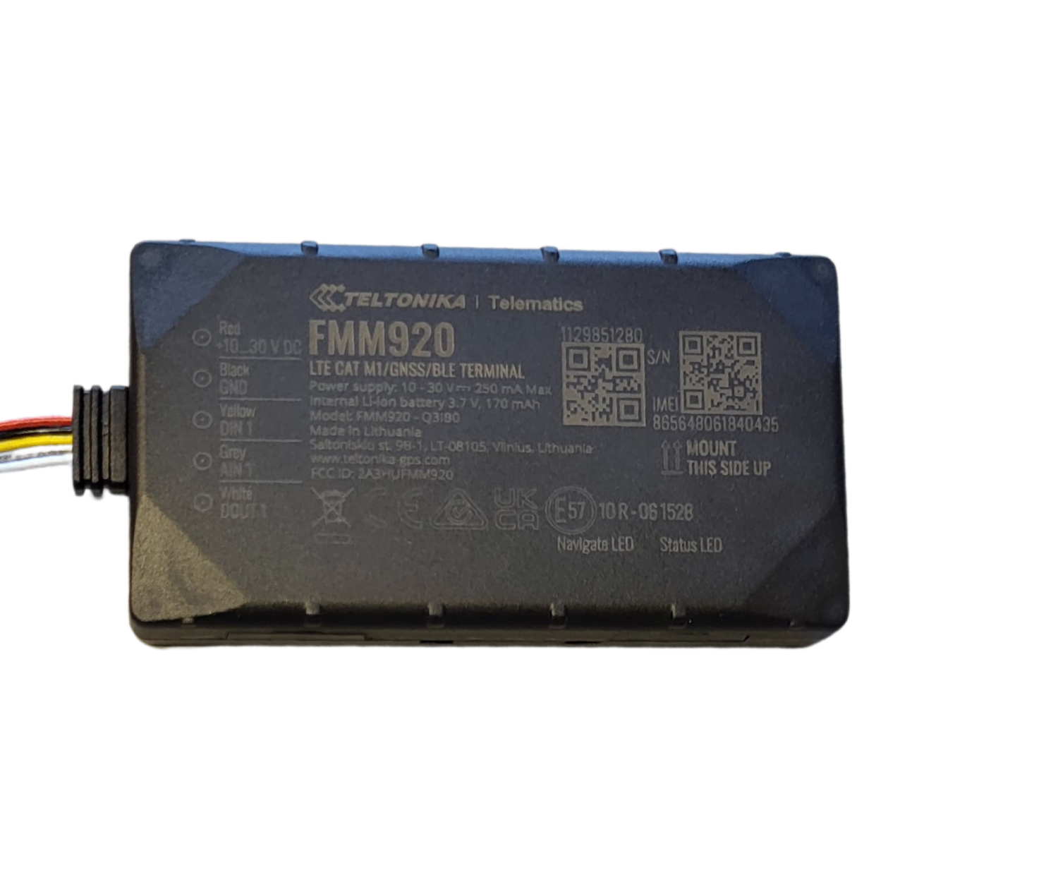 FMM 920 - 4G - Petit tracker intelligent avec Bluetooth et batterie de secours interne