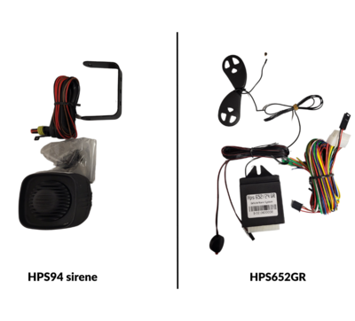 HPS652GR 12/24V Alarmsysteem met optie HPS94 sirene