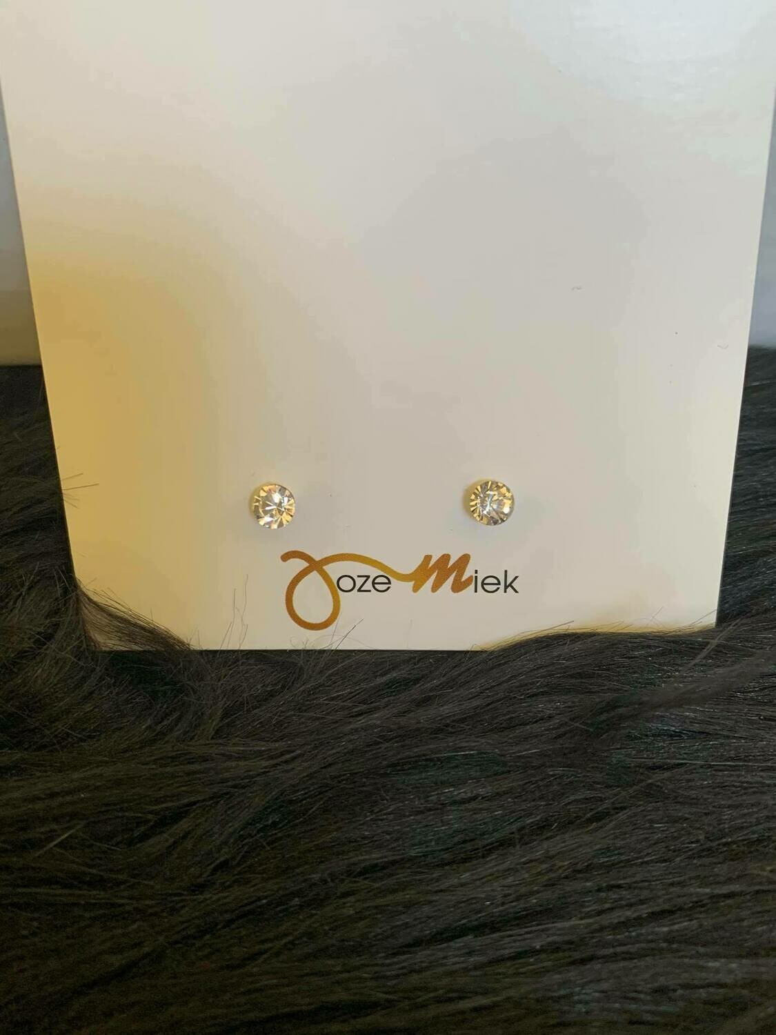 Diamanten studs met gratis quote kaartje