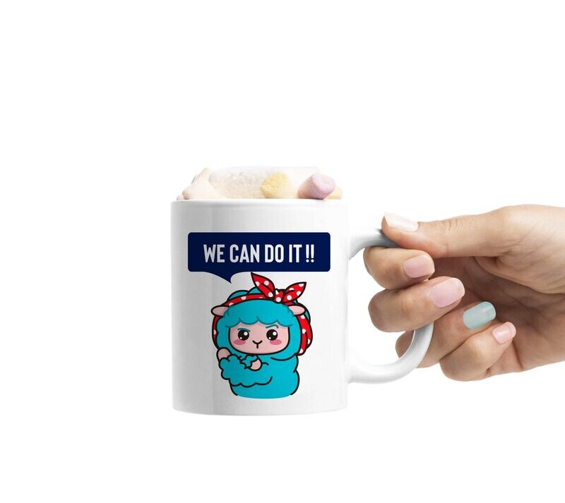 Taza Nosotras podemos (ovejita)