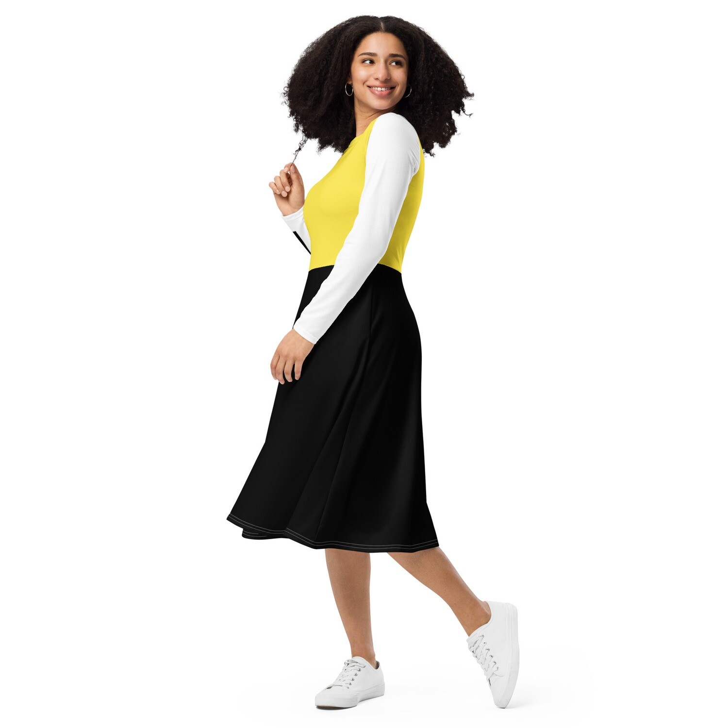 Jdlino el padrino YBW long sleeve midi dress 