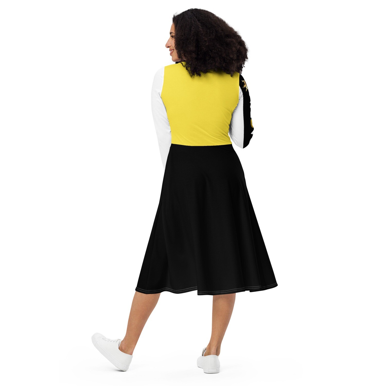 Jdlino el padrino YBW long sleeve midi dress 