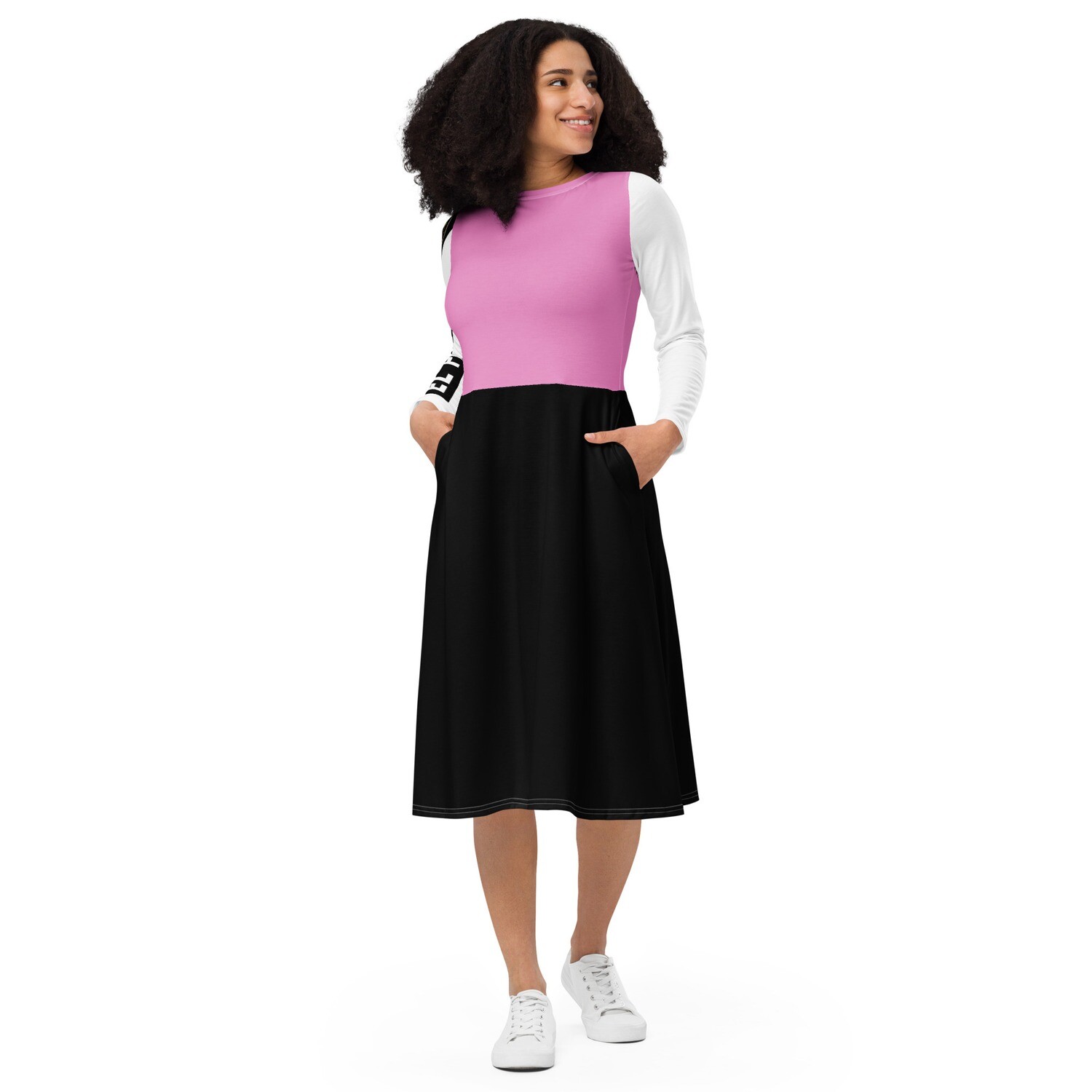 Jdlino el padrino PBW long sleeve midi dress