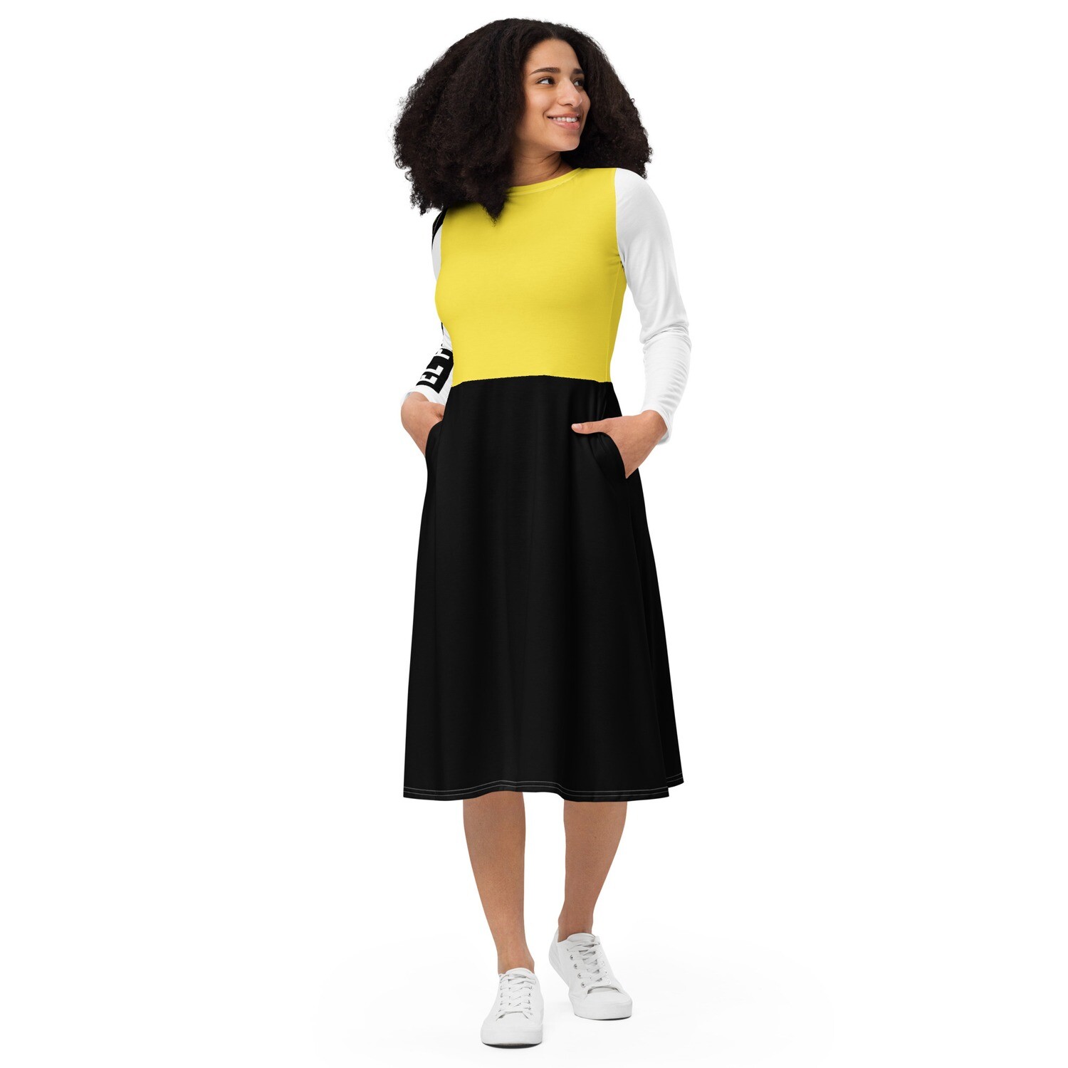 Jdlino el padrino YBW long sleeve midi dress 