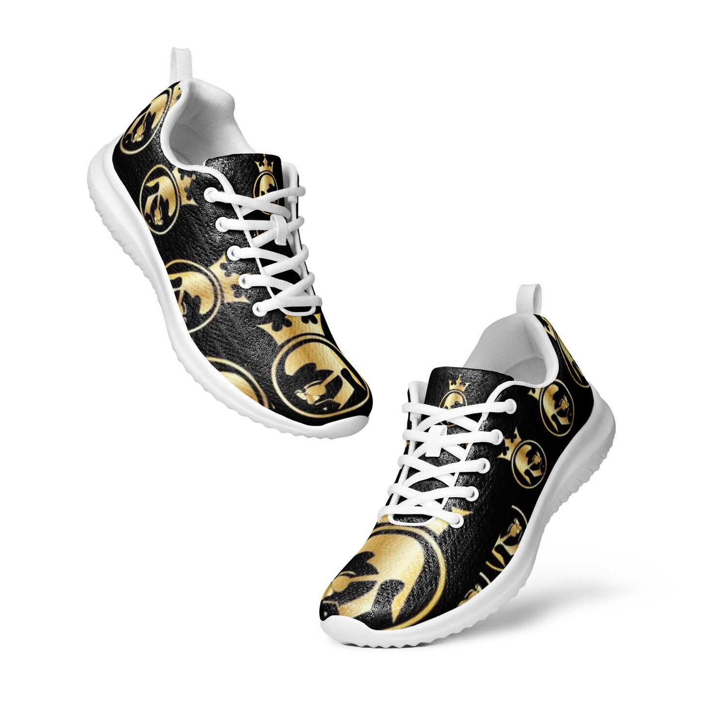 Jdlino brand men Gold & Black athletic shoes