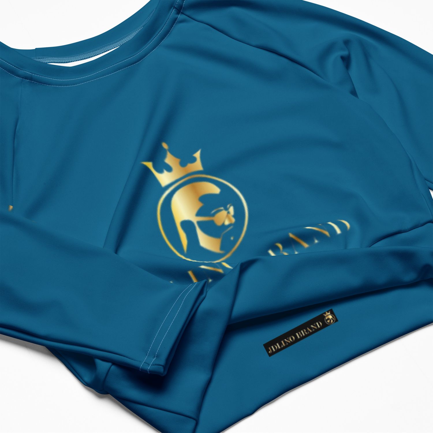 Jdlino Brand B/G Recycled long-sleeve crop top