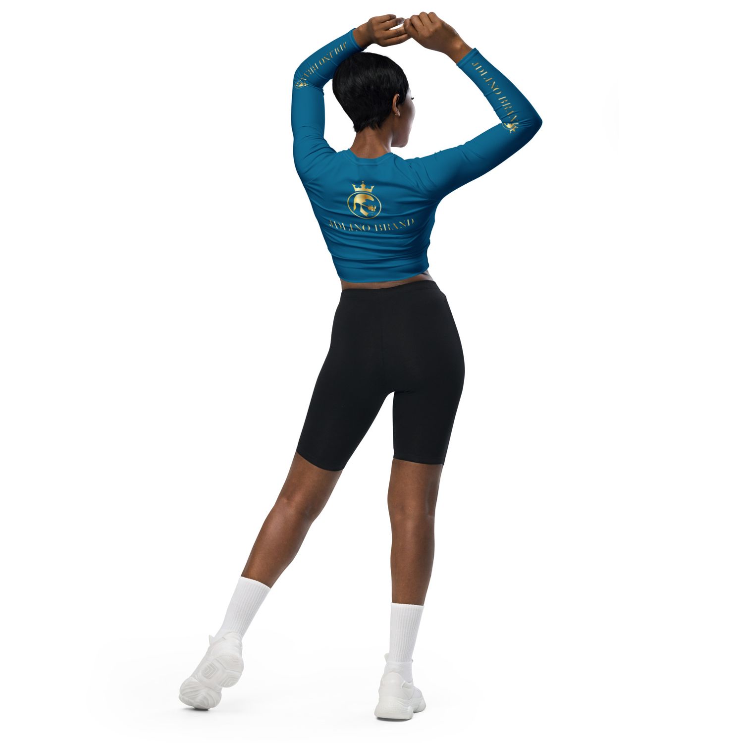 Jdlino Brand B/G Recycled long-sleeve crop top
