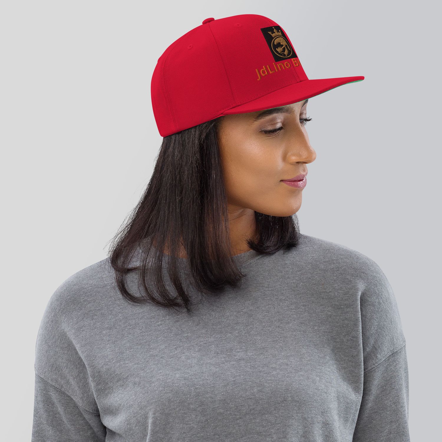 JdLino Brand R/G Snapback Hat