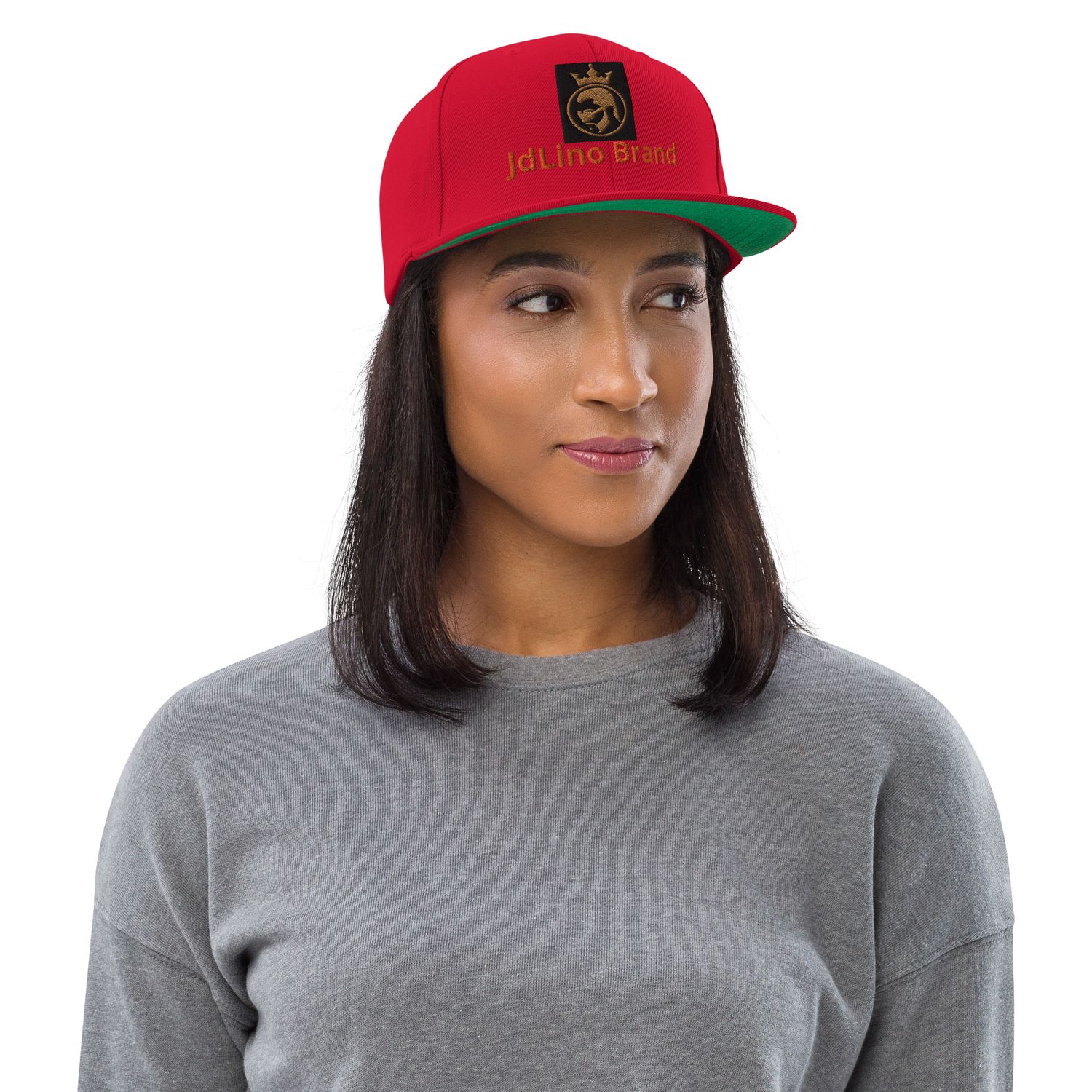 JdLino Brand R/G Snapback Hat