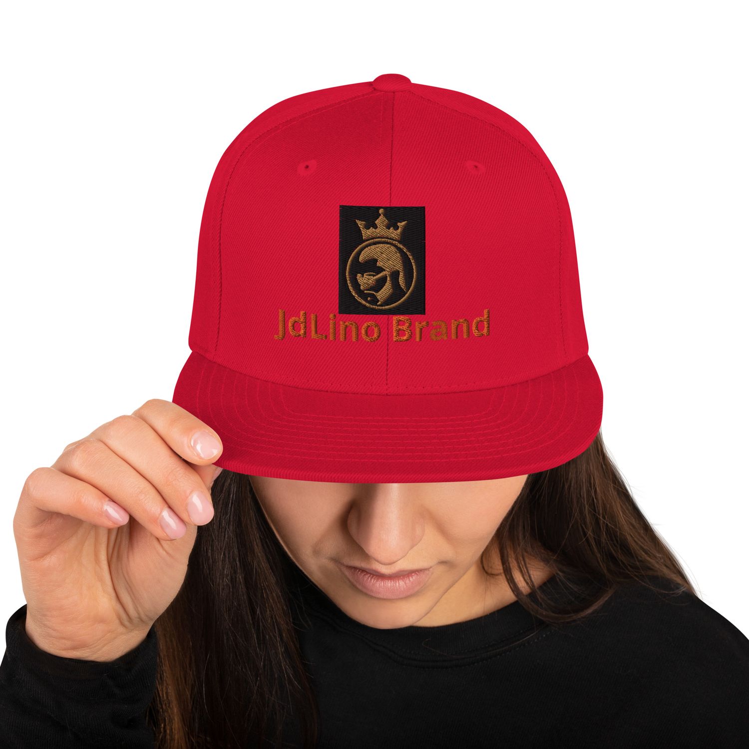 JdLino Brand R/G Snapback Hat