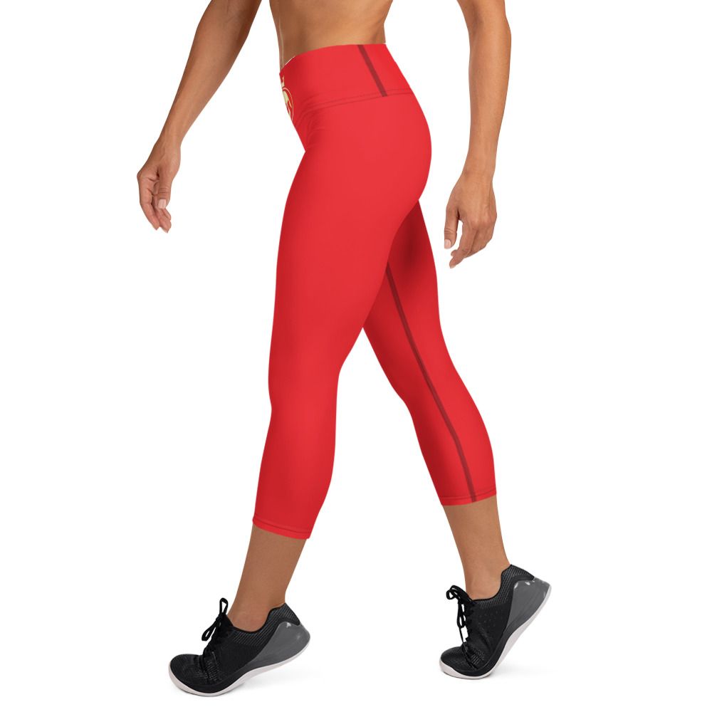 JdLino Brand R/G Yoga Capri Leggings