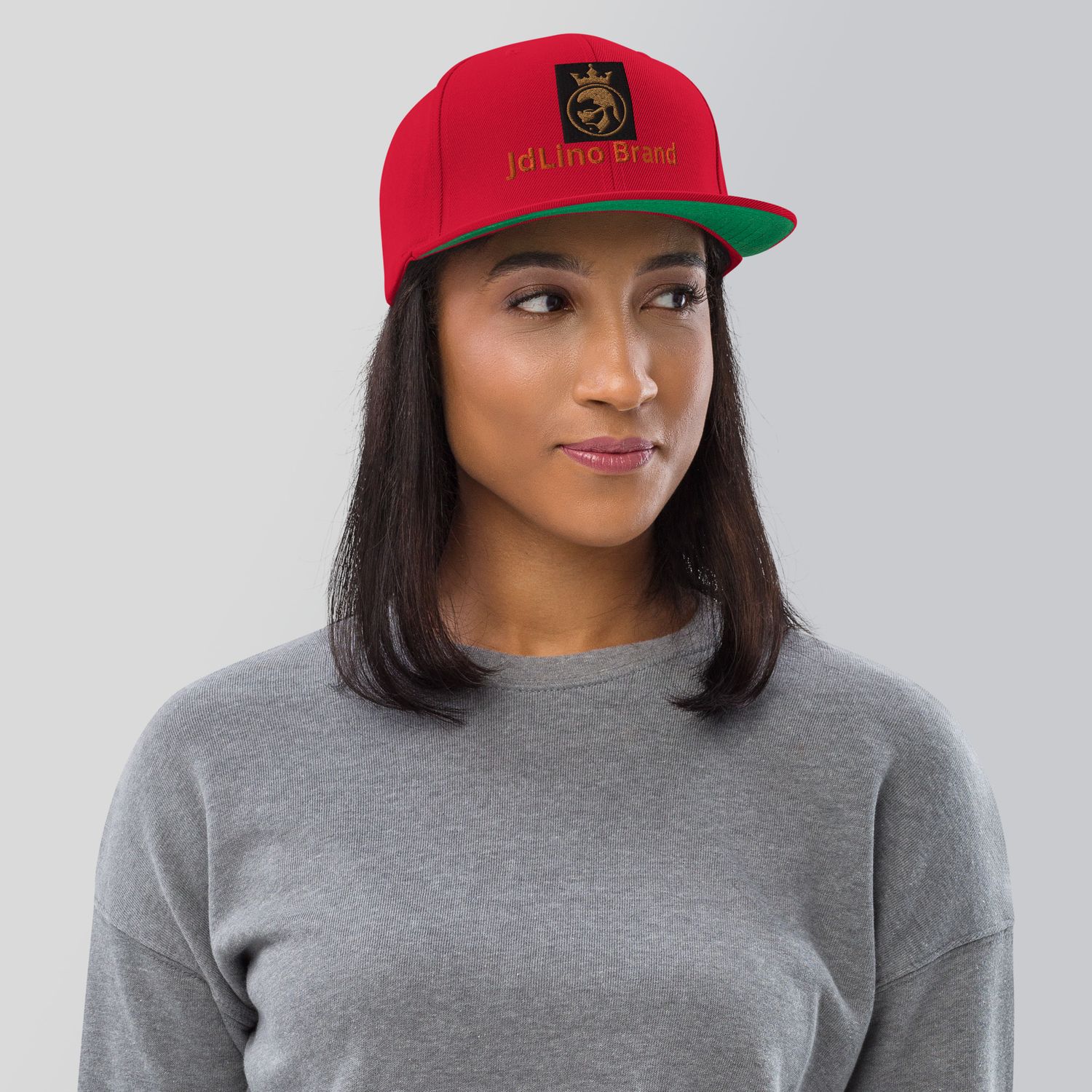 JdLino Brand R/G Snapback Hat