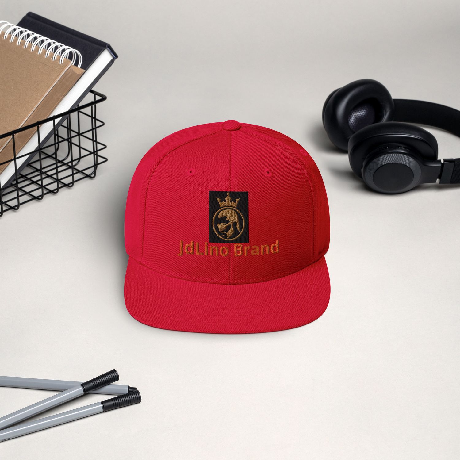 JdLino Brand R/G Snapback Hat