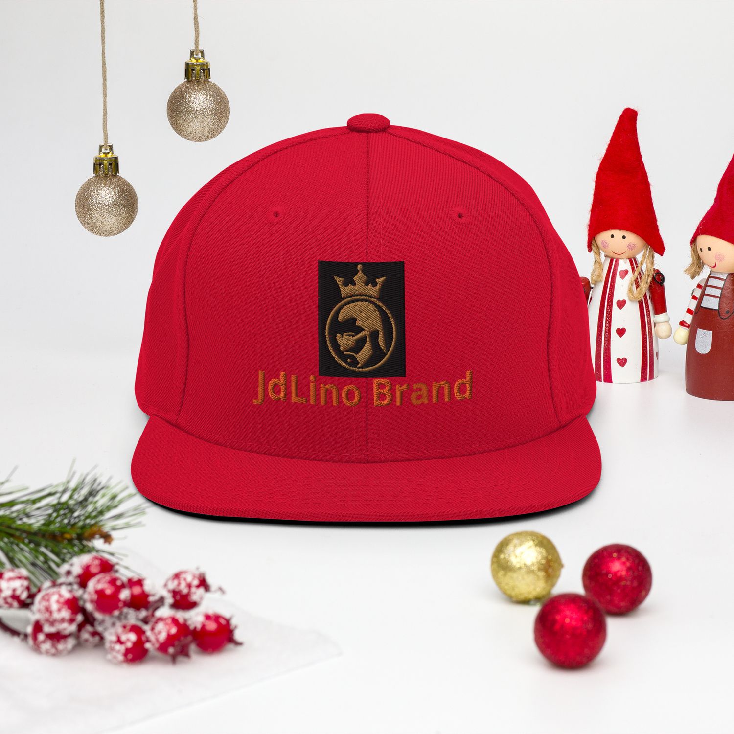 JdLino Brand R/G Snapback Hat