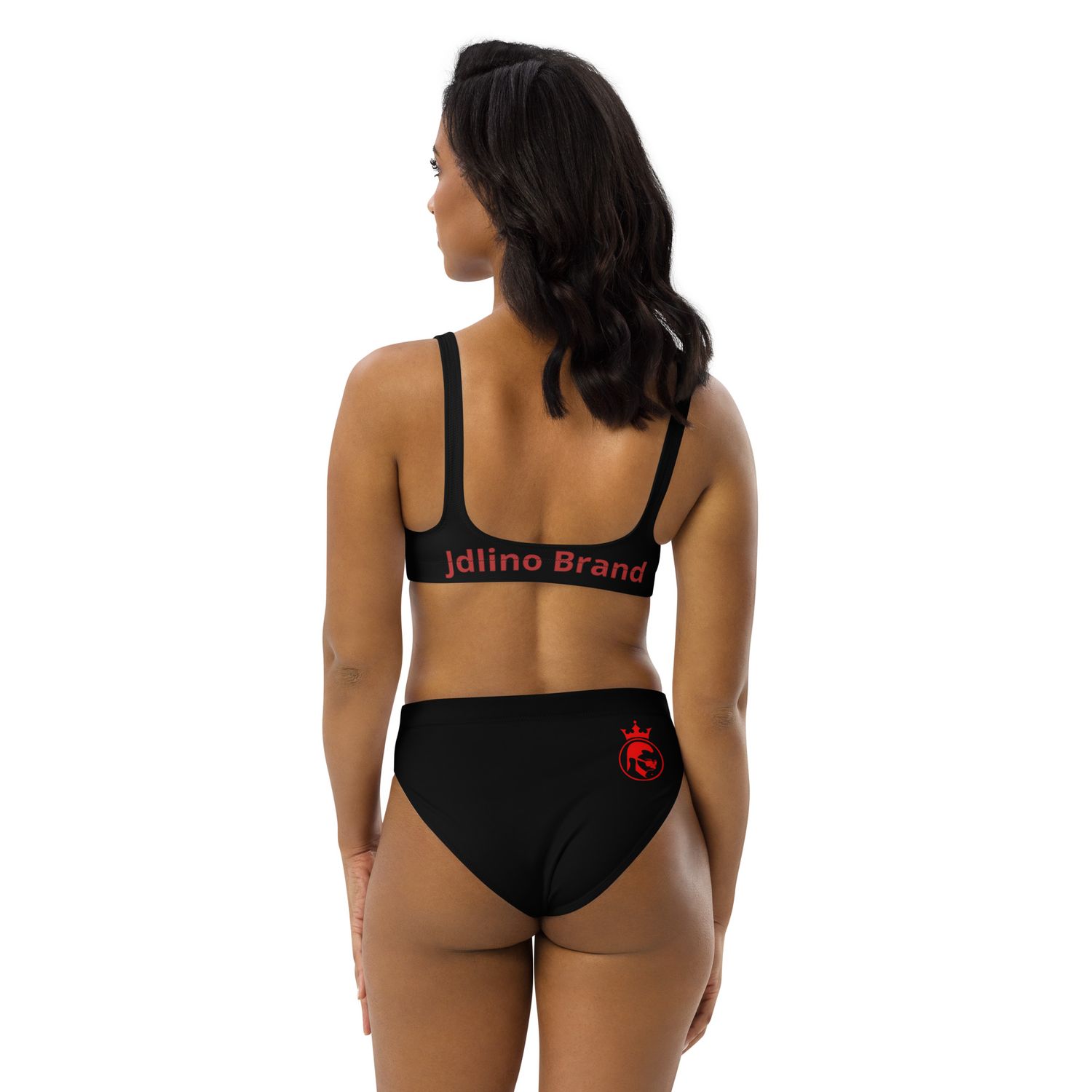 Jdlino Brand B/R cled high-waisted bikini