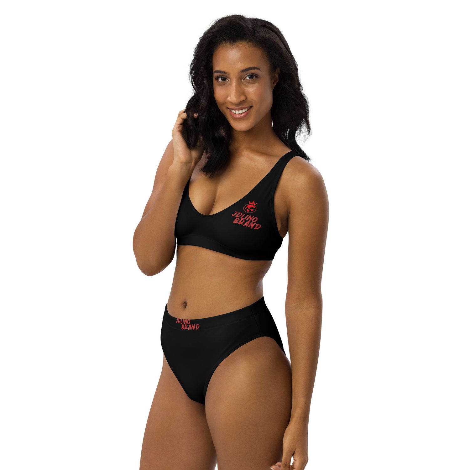 Jdlino Brand B/R cled high-waisted bikini