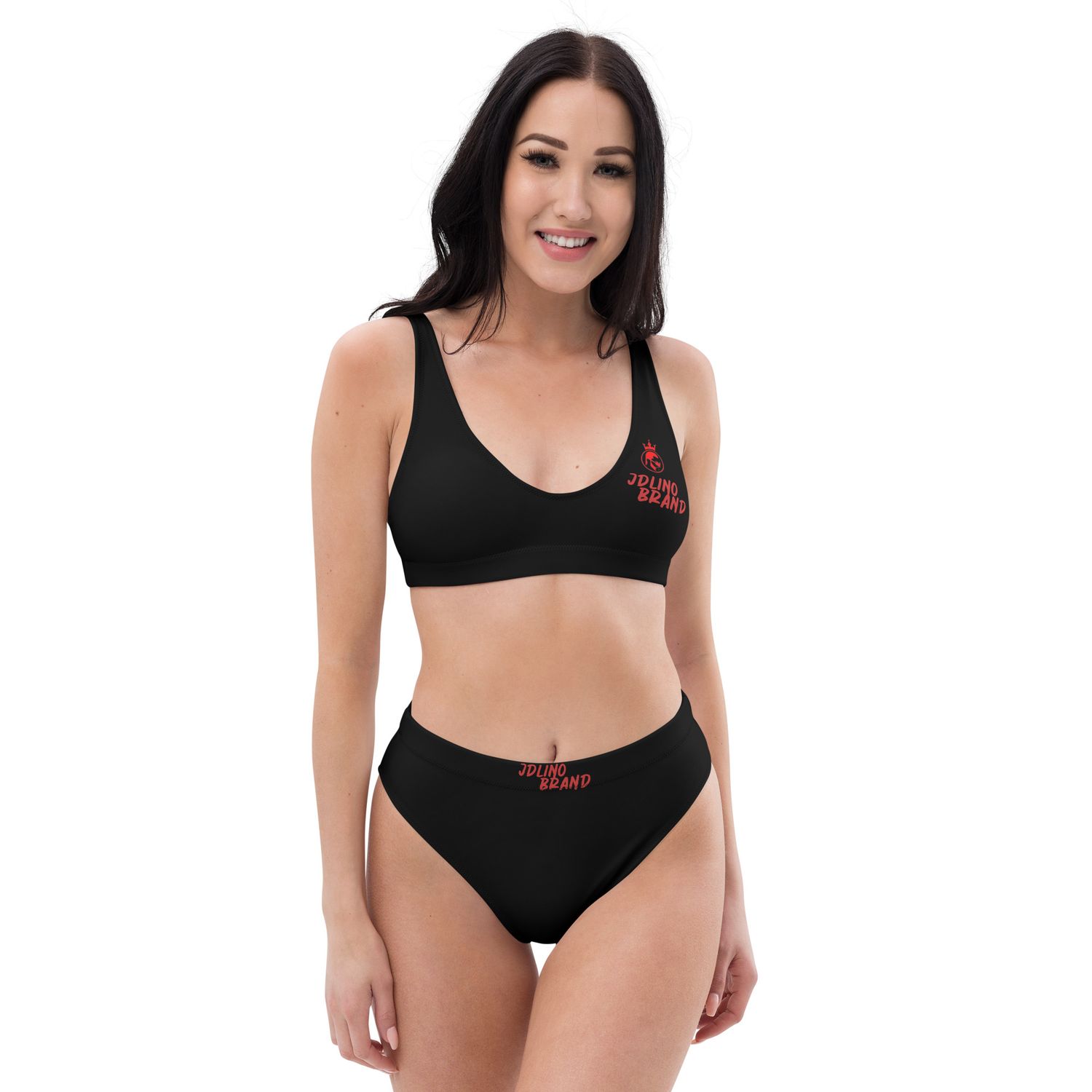 Jdlino Brand B/R cled high-waisted bikini