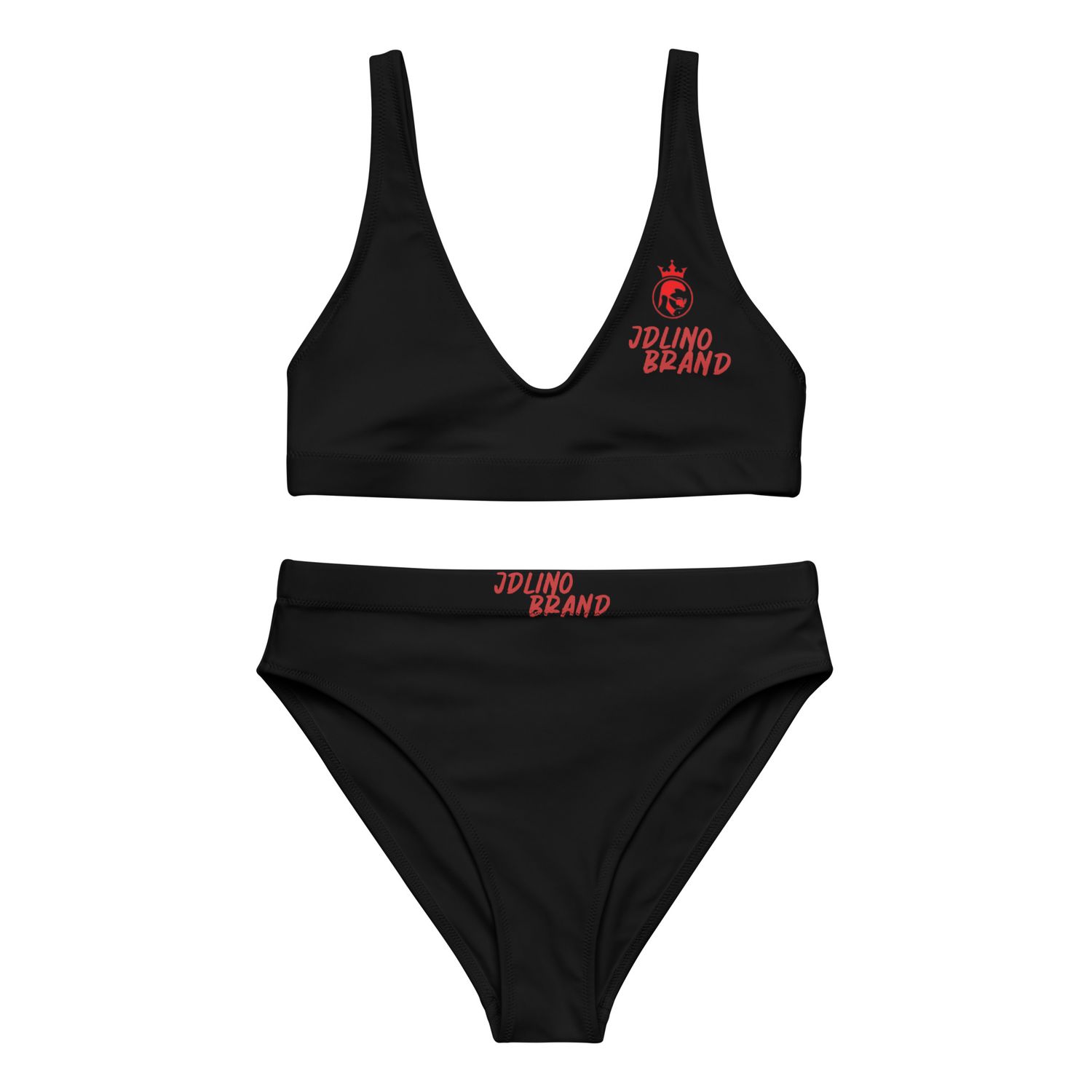 Jdlino Brand B/R cled high-waisted bikini
