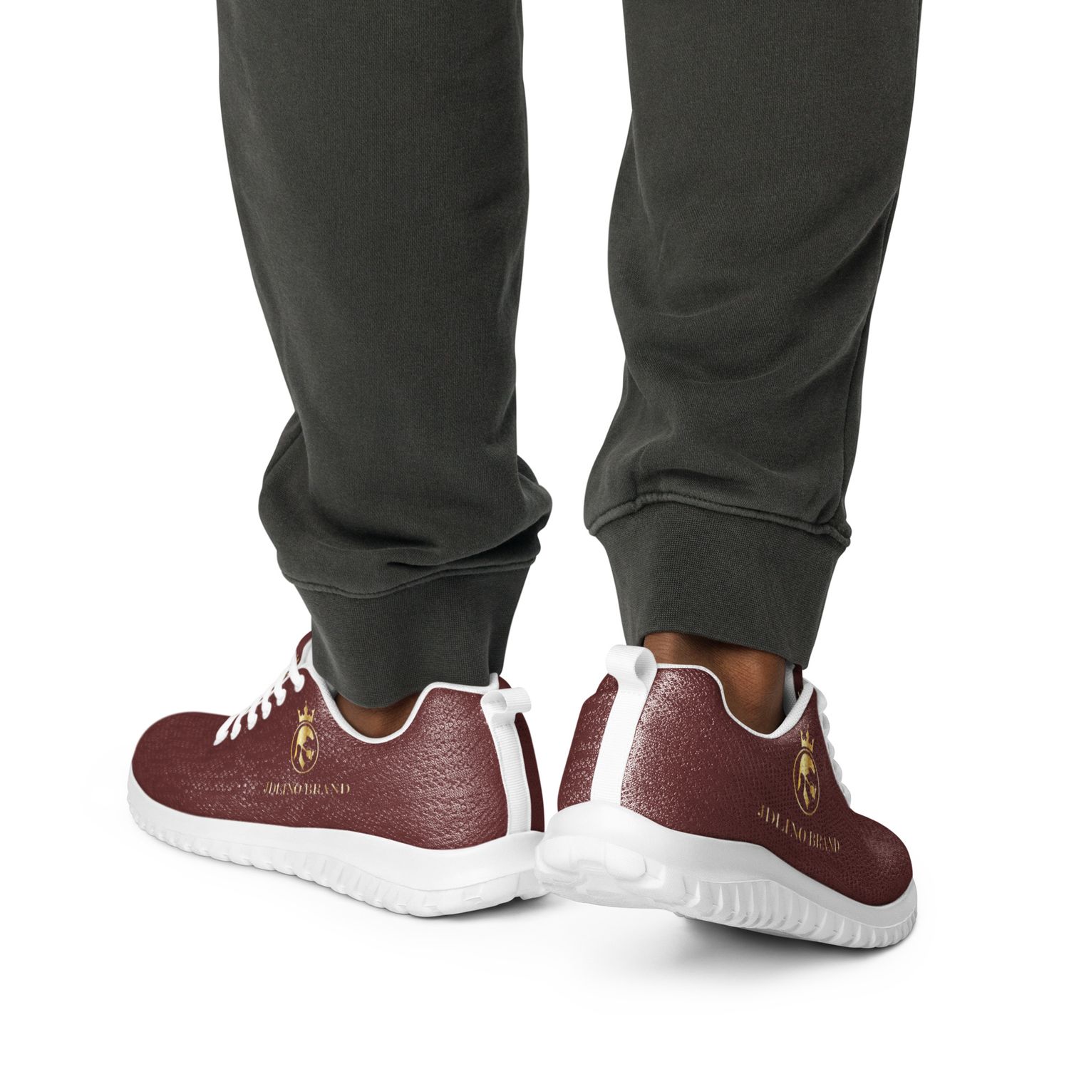JdLino Brand B/W/G Men’s athletic shoes