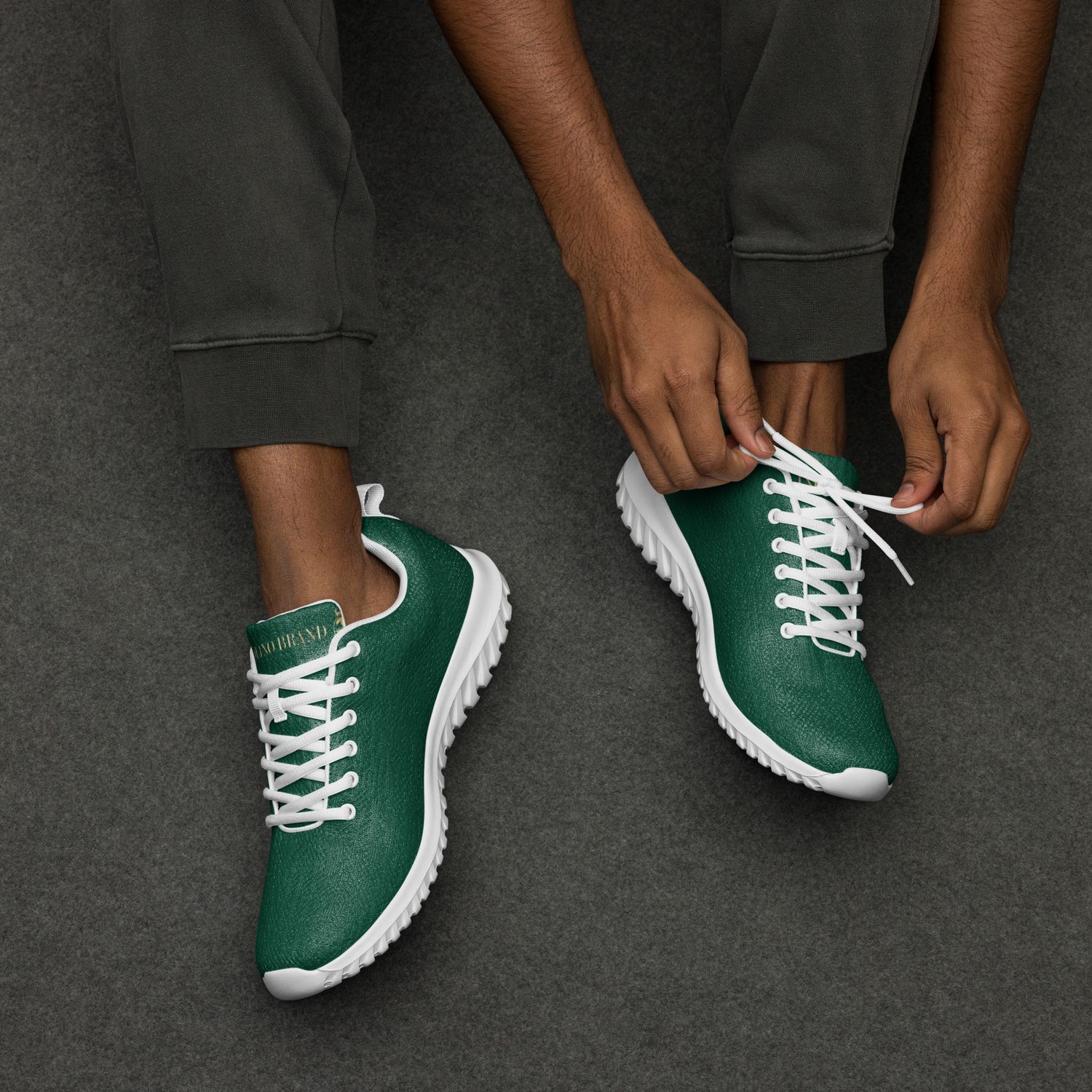 JdLino Brand G/W/G Men’s athletic shoes