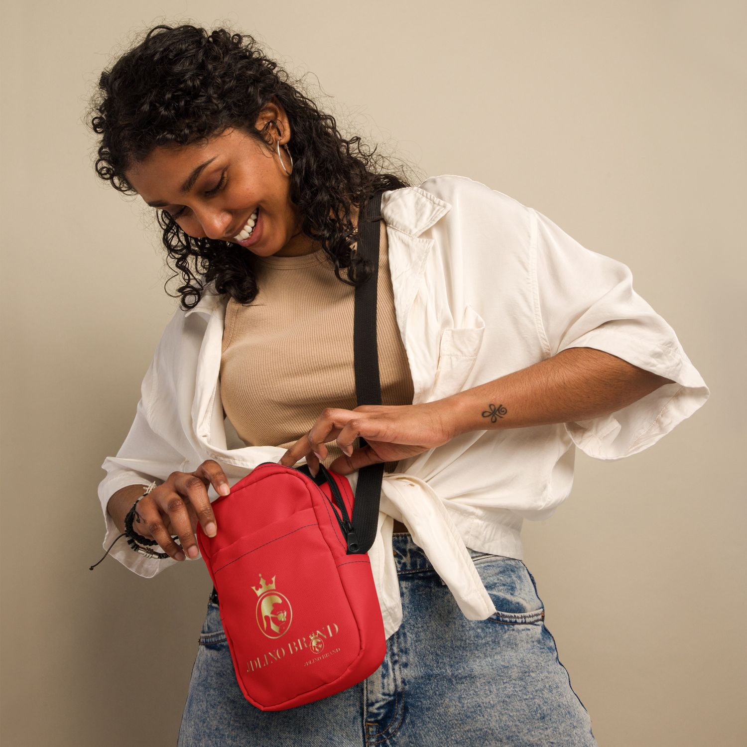 JdLino Brand R/G Utility crossbody bag