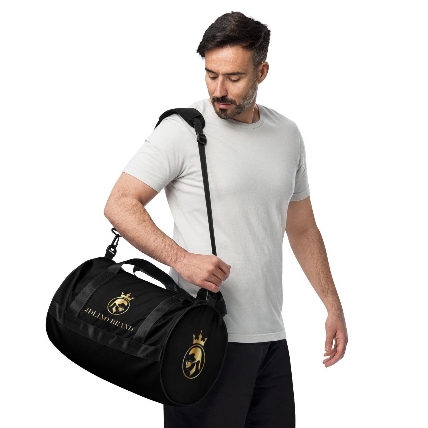 JdLino Brand B/G All-over print gym bag