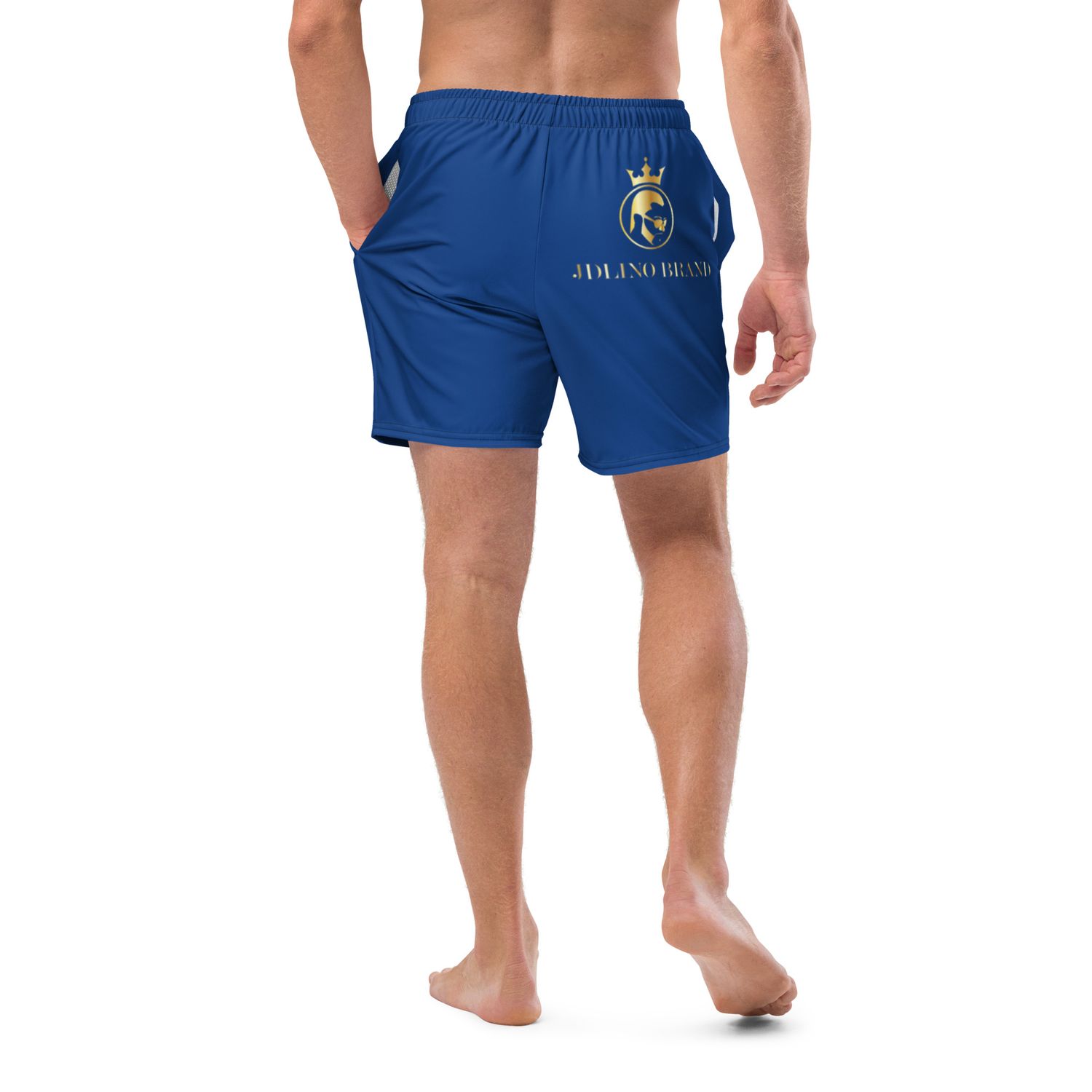 JdLino Brand B/G All-Over Print Recycled Swim Trunks