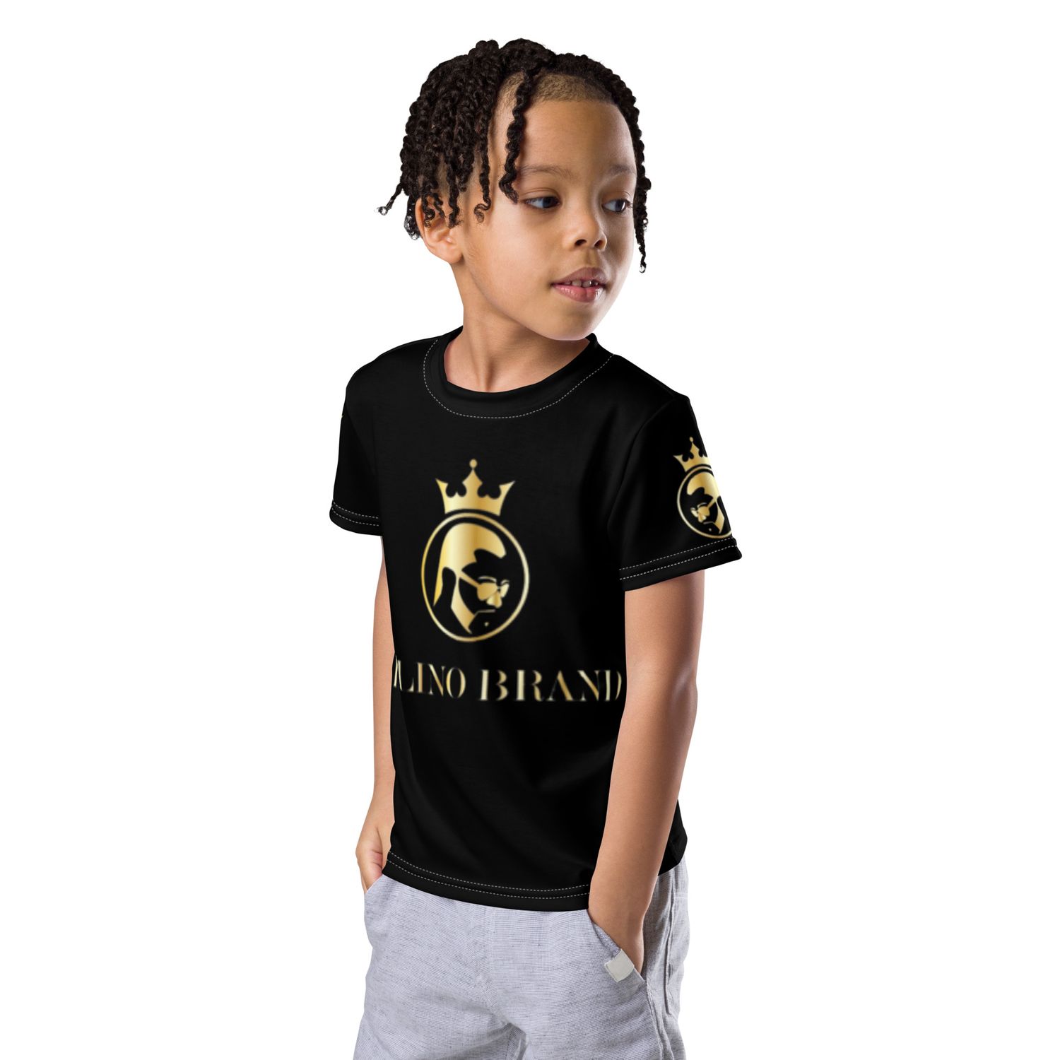JdLino Brand B/G Kids crew neck t-shirt