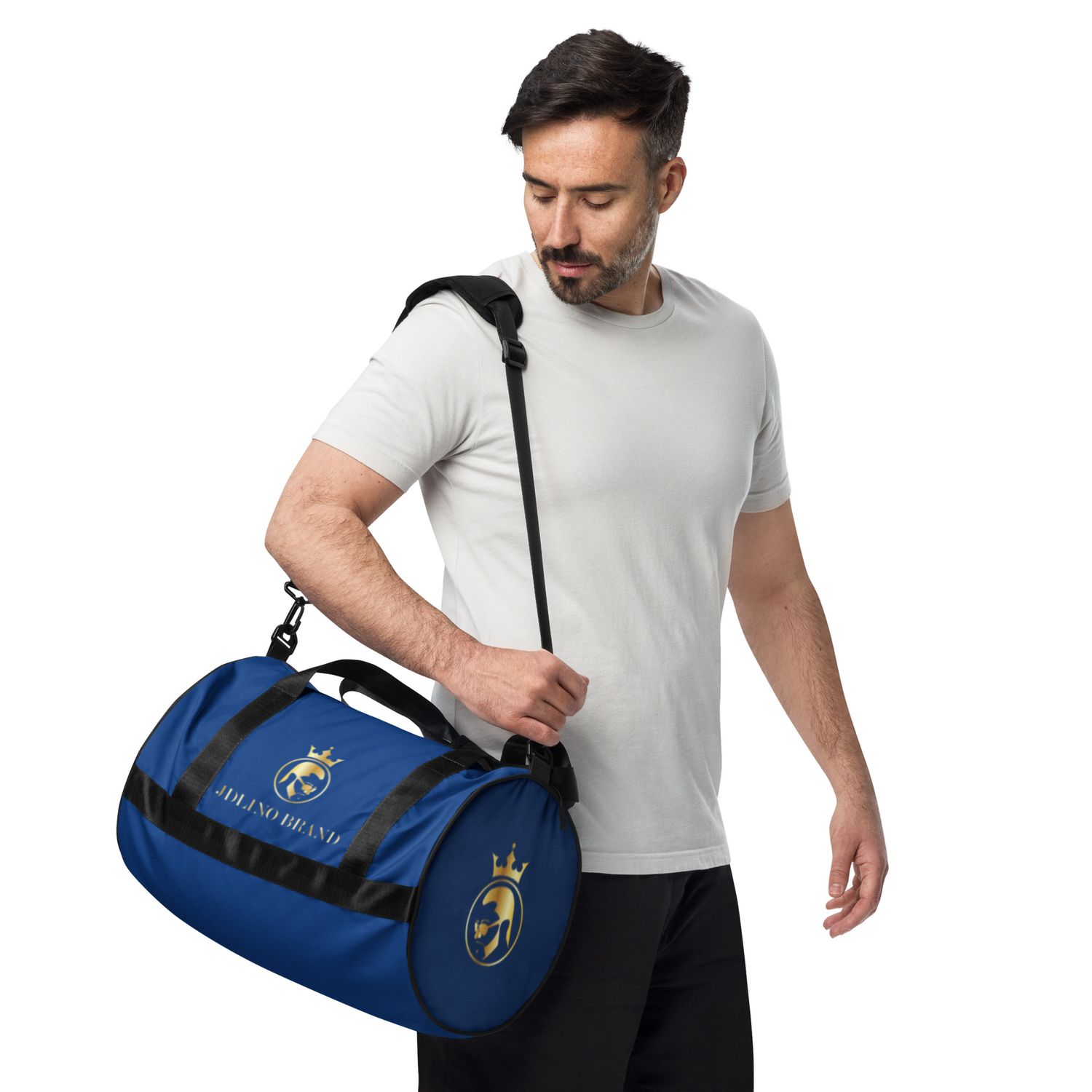 JdLino Brand B/G All-over print gym bag