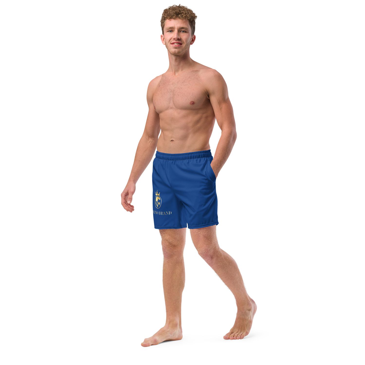 JdLino Brand B/G All-Over Print Recycled Swim Trunks