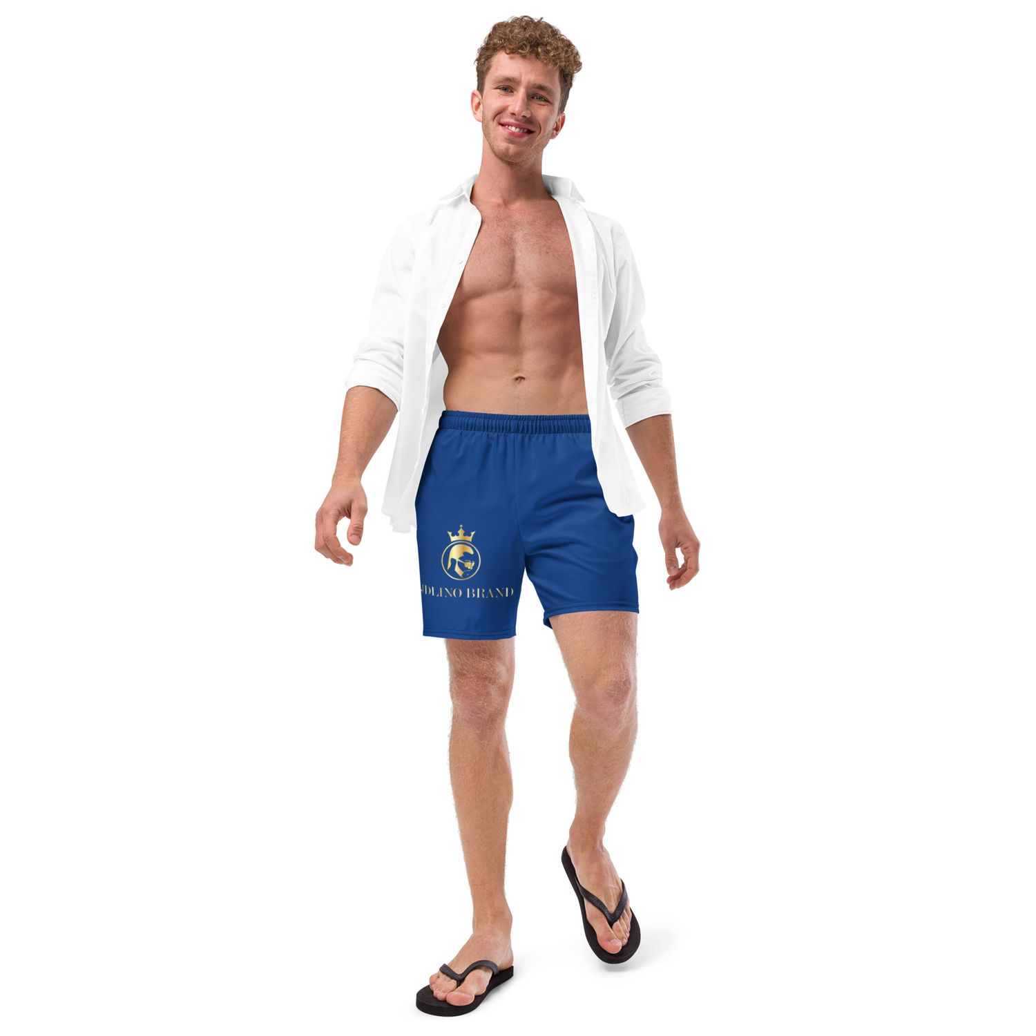 JdLino Brand B/G All-Over Print Recycled Swim Trunks