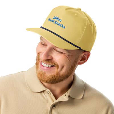 JdLino Hard knocks Golf rope cap