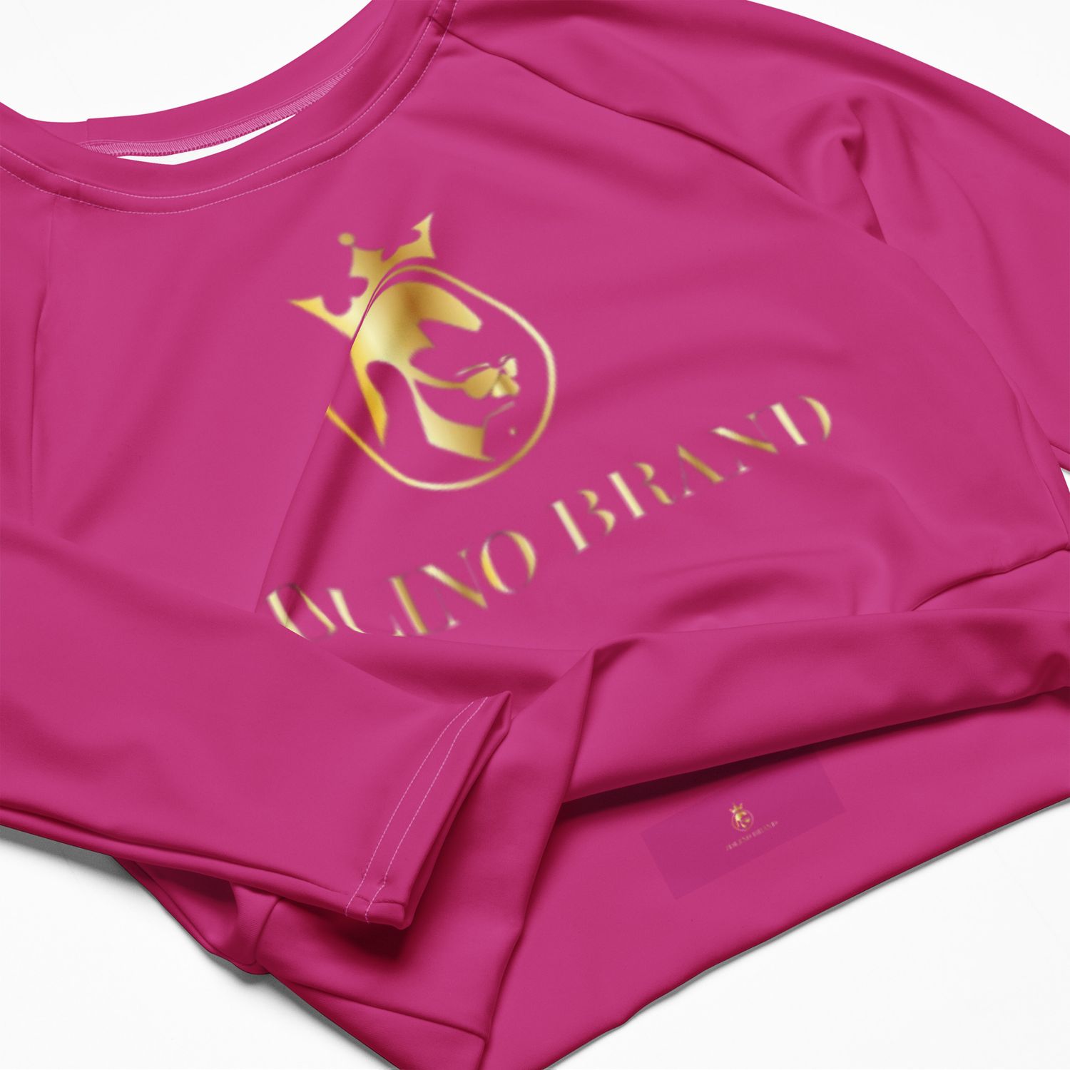 Jdlino Brand P/G Recycled long-sleeve crop top