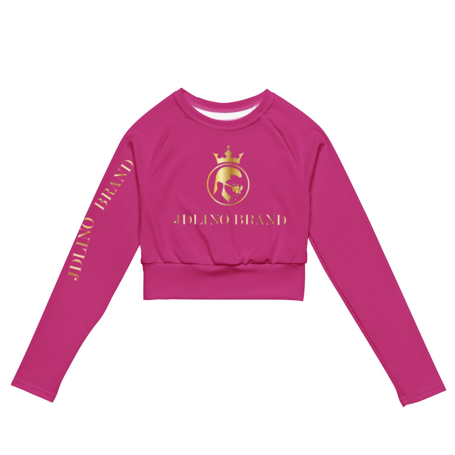 Jdlino Brand P/G Recycled long-sleeve crop top
